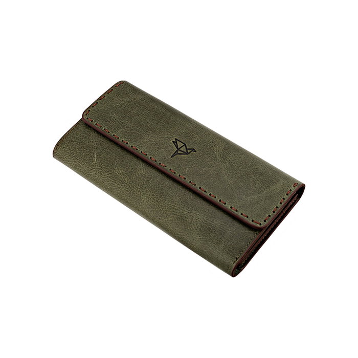 Zoozie Bags Cartera Pavia Green Mujer Piel Auténtica Medidas 19x2x10cm Elegante y Duradera